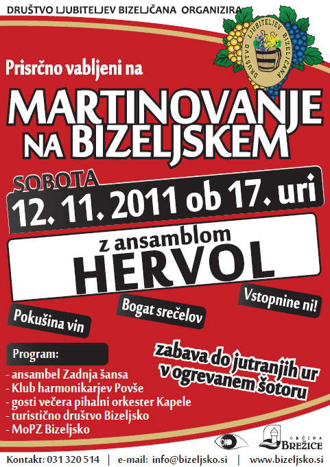 Martinovanje na Bizeljskem