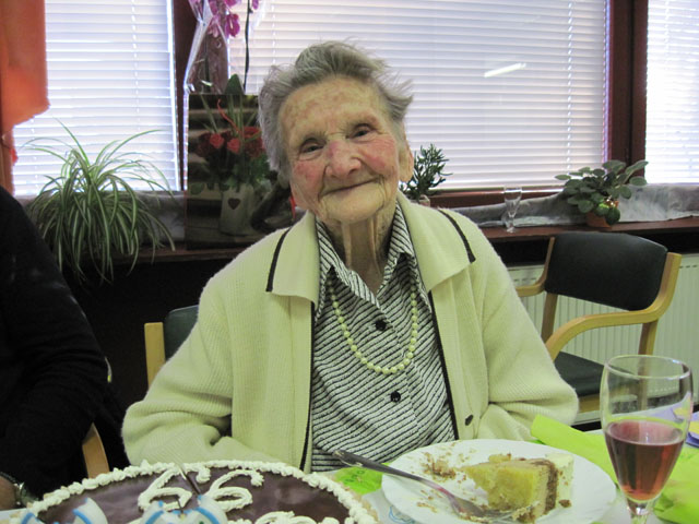 Najstarejša krajanka 99-letna Marija Gregl
