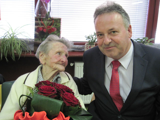 Najstarejša krajanka 99-letna Marija Gregl
