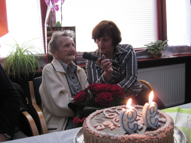 Najstarejša krajanka 99-letna Marija Gregl
