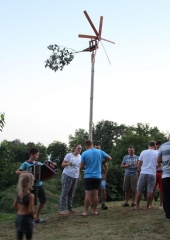 Postavljanje klopotca pri Balonovih (36)